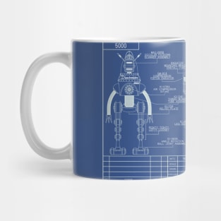 Drawtomaton-5000 Blueprint Mug